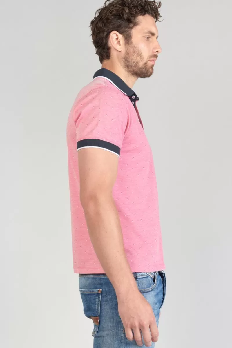 polo_novil_en_jacquard_rose_5.webp Le Temps des Cerises T-Shirts & Polos-Polo Novil En Jacquard Rose Pink