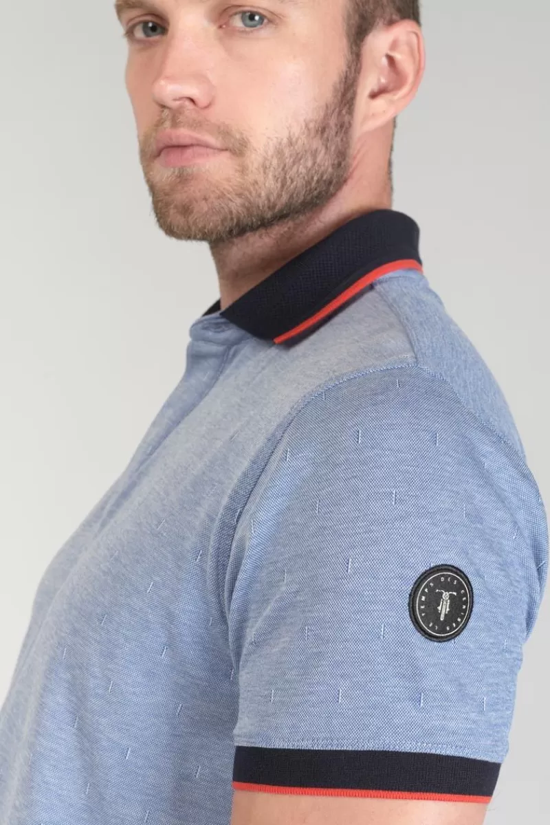 Le Temps des Cerises T-Shirts & Polos-Polo Orias Bleu Ciel Peacoat