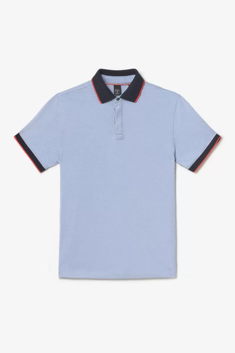 polo_orias_bleu_ciel_6.webp Le Temps des Cerises T-Shirts & Polos-Polo Orias Bleu Ciel Peacoat