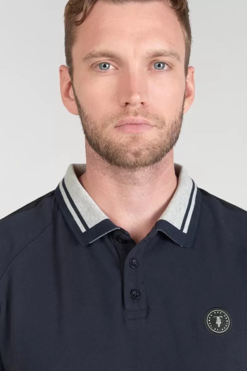 polo_ramel_bleu_nuit_3.webp Le Temps des Cerises T-Shirts & Polos-Polo Ramel Bleu Nuit Peacoat