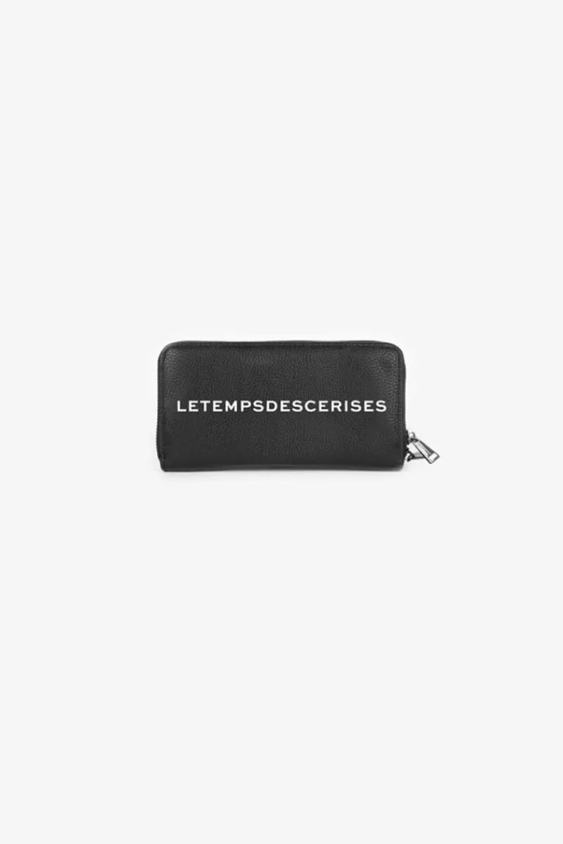 Le Temps des Cerises Sacs & Portefeuilles-Portefeuille Loren Noir Imprime Black