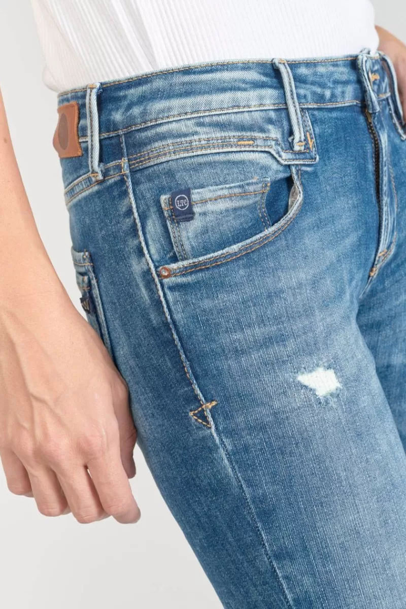 pounche_power_skinny_eme_jeans_destroy_bleu_n_2.webp Le Temps des Cerises Coupe Skinny-Pounche Power Skinny 7/8Eme Jeans Destroy Bleu N°3 Blue