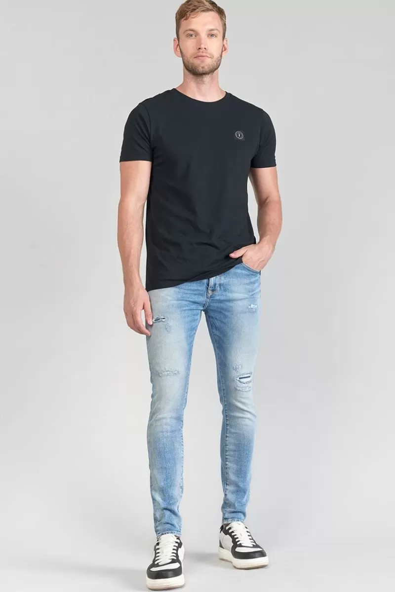 Le Temps des Cerises Coupe Skinny-Power Skinny 7/8Eme Jeans Destroy Bleu N°4 Blue