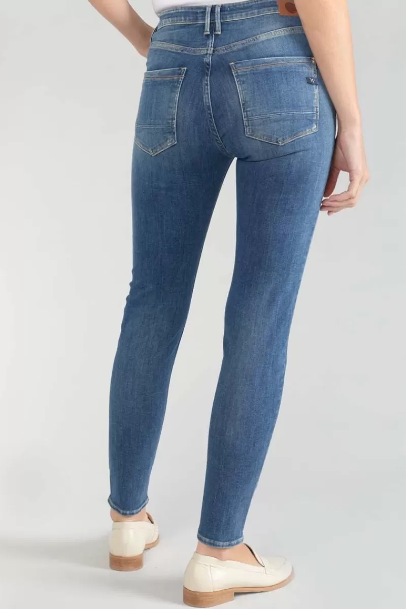 power_skinny_taille_haute_eme_jeans_destroy_bleu_n_1.webp Le Temps des Cerises Coupe Skinny-Power Skinny Taille Haute 7/8Eme Jeans Destroy Bleu N°2 Blue