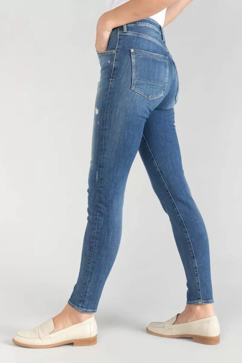 power_skinny_taille_haute_eme_jeans_destroy_bleu_n_3.webp Le Temps des Cerises Coupe Skinny-Power Skinny Taille Haute 7/8Eme Jeans Destroy Bleu N°2 Blue