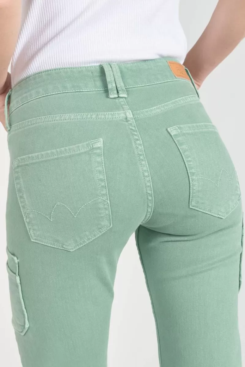 precieux_taille_haute_eme_jeans_vert_deau_2.webp Le Temps des Cerises Coupe Regular-Precieux Taille Haute 7/8Eme Jeans Vert D'Eau Basil