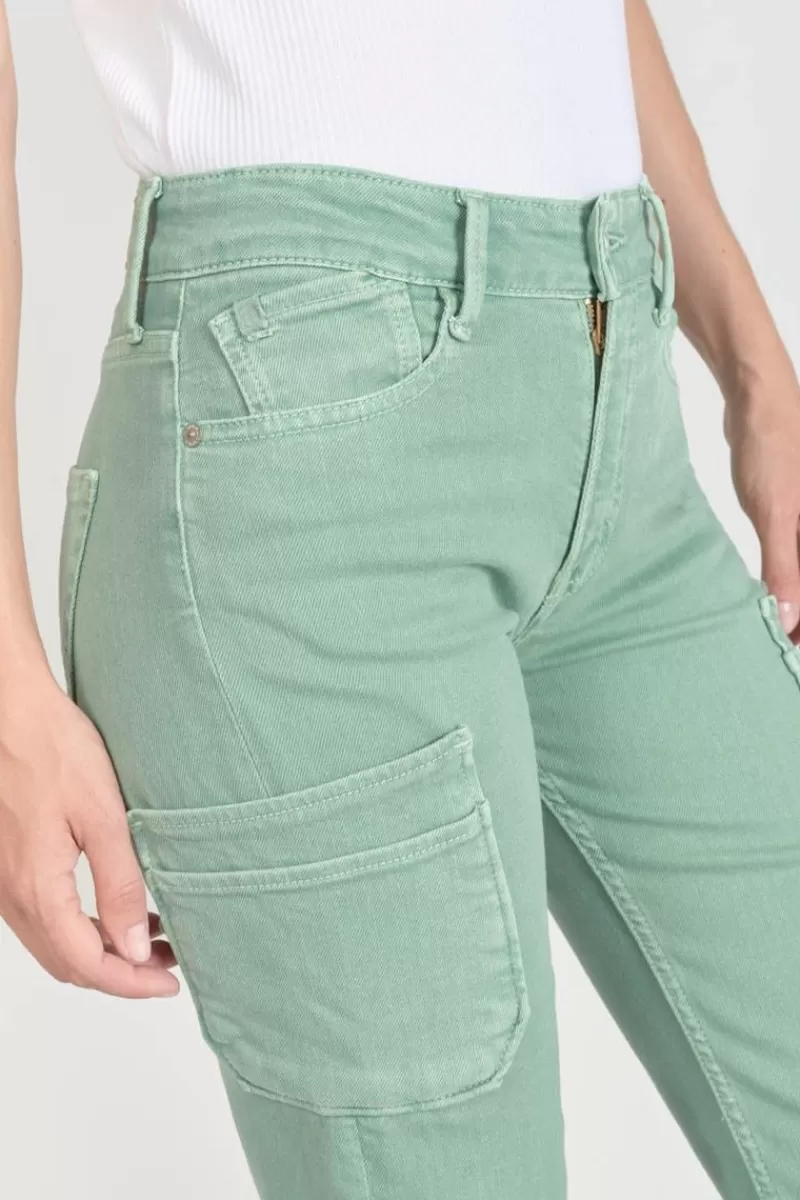 precieux_taille_haute_eme_jeans_vert_deau_3.webp Le Temps des Cerises Coupe Regular-Precieux Taille Haute 7/8Eme Jeans Vert D'Eau Basil