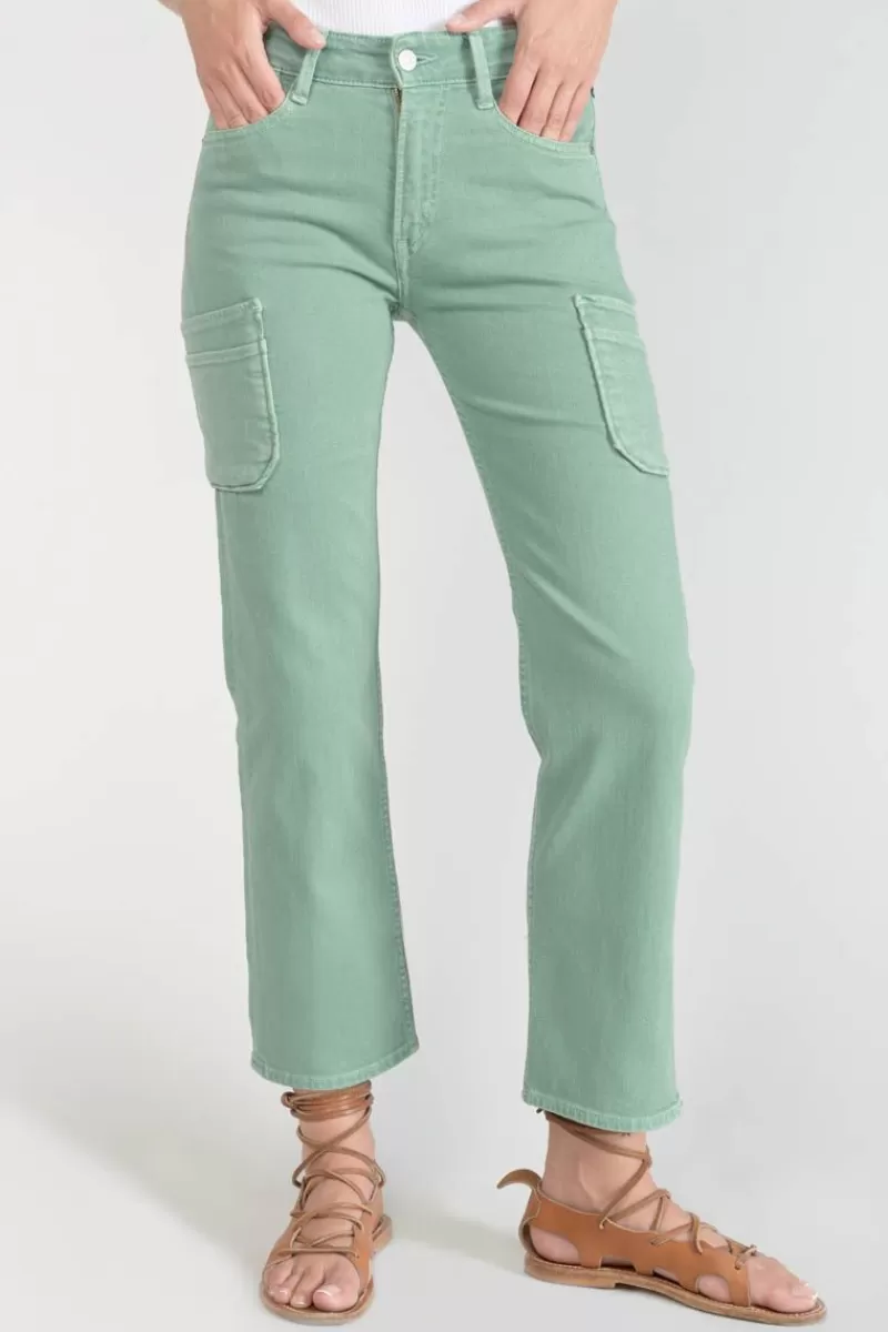 precieux_taille_haute_eme_jeans_vert_deau_4.webp Le Temps des Cerises Coupe Regular-Precieux Taille Haute 7/8Eme Jeans Vert D'Eau Basil
