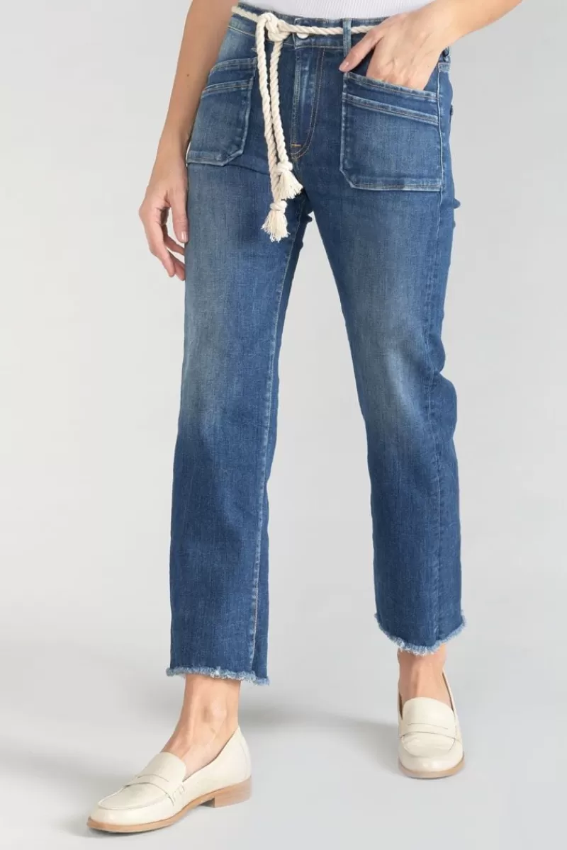 Le Temps des Cerises Coupe Regular-Pricilia Taille Haute 7/8Eme Jeans Bleu N°2 Blue