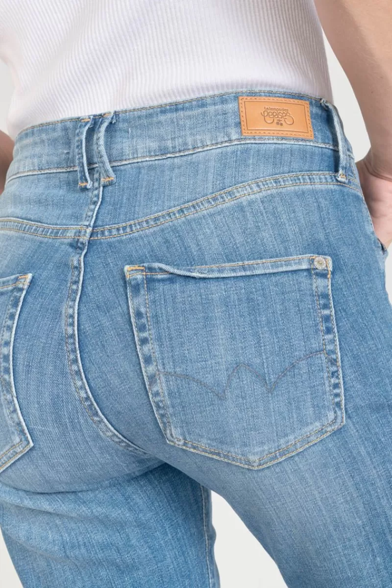 pricilia_taille_haute_eme_jeans_destroy_bleu_n_2-1.webp Le Temps des Cerises Coupe Regular-Pricilia Taille Haute 7/8Eme Jeans Destroy Bleu N°4 Blue