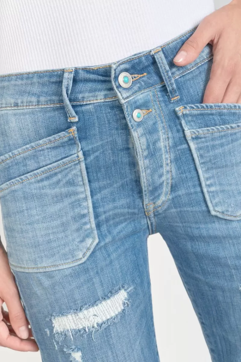 pricilia_taille_haute_eme_jeans_destroy_bleu_n_3-1.webp Le Temps des Cerises Coupe Regular-Pricilia Taille Haute 7/8Eme Jeans Destroy Bleu N°4 Blue
