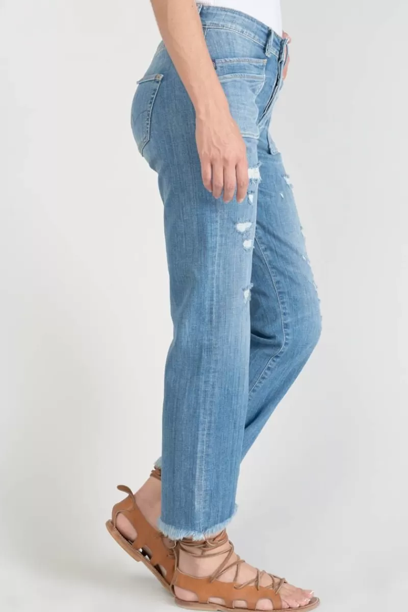 pricilia_taille_haute_eme_jeans_destroy_bleu_n_4-1.webp Le Temps des Cerises Coupe Regular-Pricilia Taille Haute 7/8Eme Jeans Destroy Bleu N°4 Blue