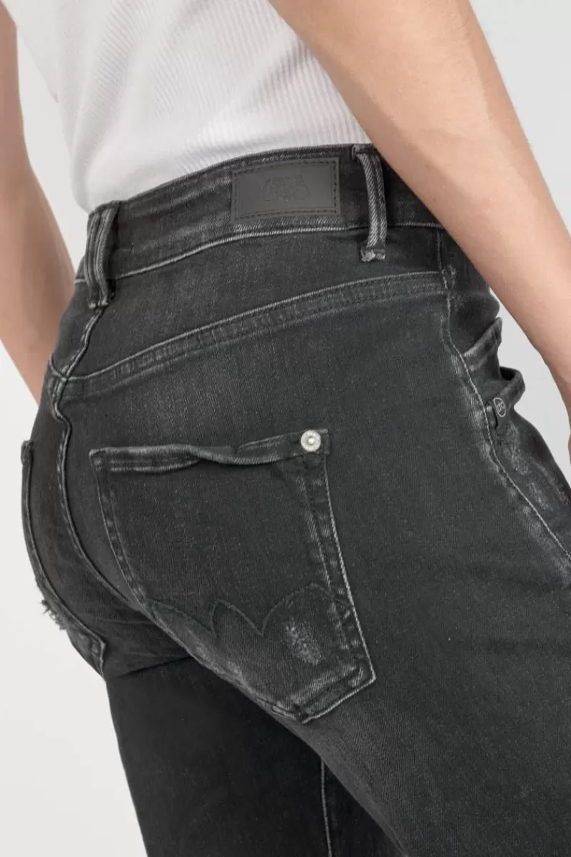 pricilia_taille_haute_eme_jeans_destroy_noir_n_2.webp Le Temps des Cerises Coupe Regular-Pricilia Taille Haute 7/8Eme Jeans Destroy Noir N°1 Black / Black