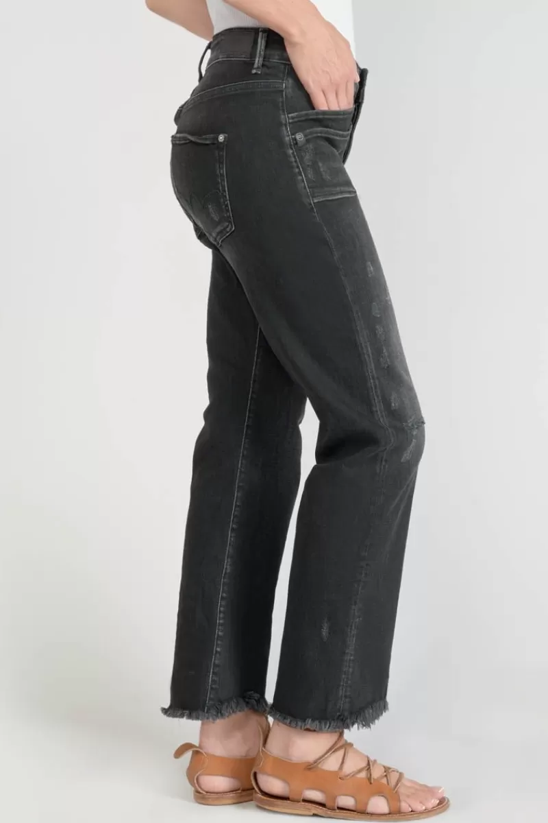 pricilia_taille_haute_eme_jeans_destroy_noir_n_5.webp Le Temps des Cerises Coupe Regular-Pricilia Taille Haute 7/8Eme Jeans Destroy Noir N°1 Black / Black