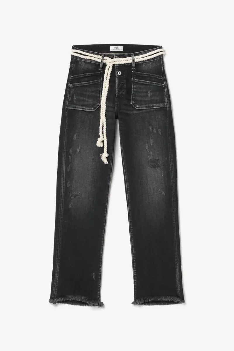 pricilia_taille_haute_eme_jeans_destroy_noir_n_6.webp Le Temps des Cerises Coupe Regular-Pricilia Taille Haute 7/8Eme Jeans Destroy Noir N°1 Black / Black