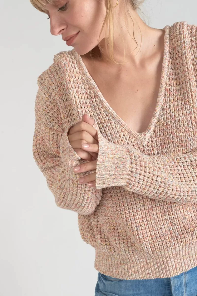 pull_astro_multicolore_5.webp Le Temps des Cerises Pulls & Sweats & Cardigans-Pull Astro Multicolore Pink