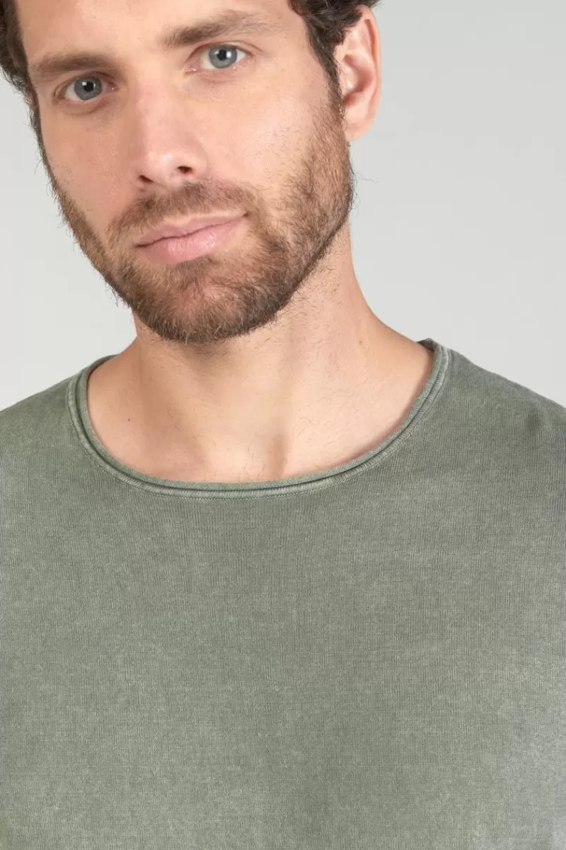 pull_bivor_kaki_delave_2.webp Le Temps des Cerises Pulls & Cardigans-Pull Bivor Kaki Delave Leaf