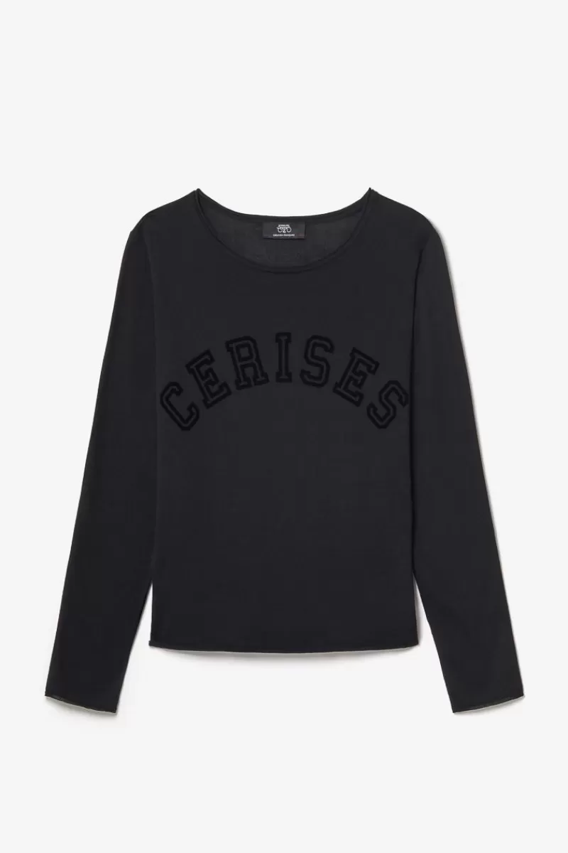 pull_colchic_noir_5.webp Le Temps des Cerises Pulls & Sweats & Cardigans-Pull Colchic Noir Black