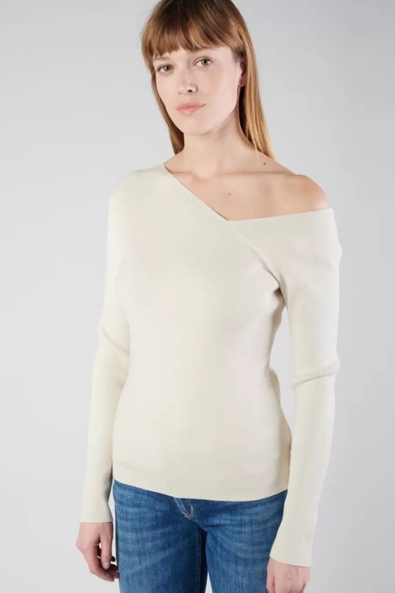pull_lina_asymetrique_sable_2.webp Le Temps des Cerises Pulls & Sweats & Cardigans-Pull Lina Asymetrique Sable Sand