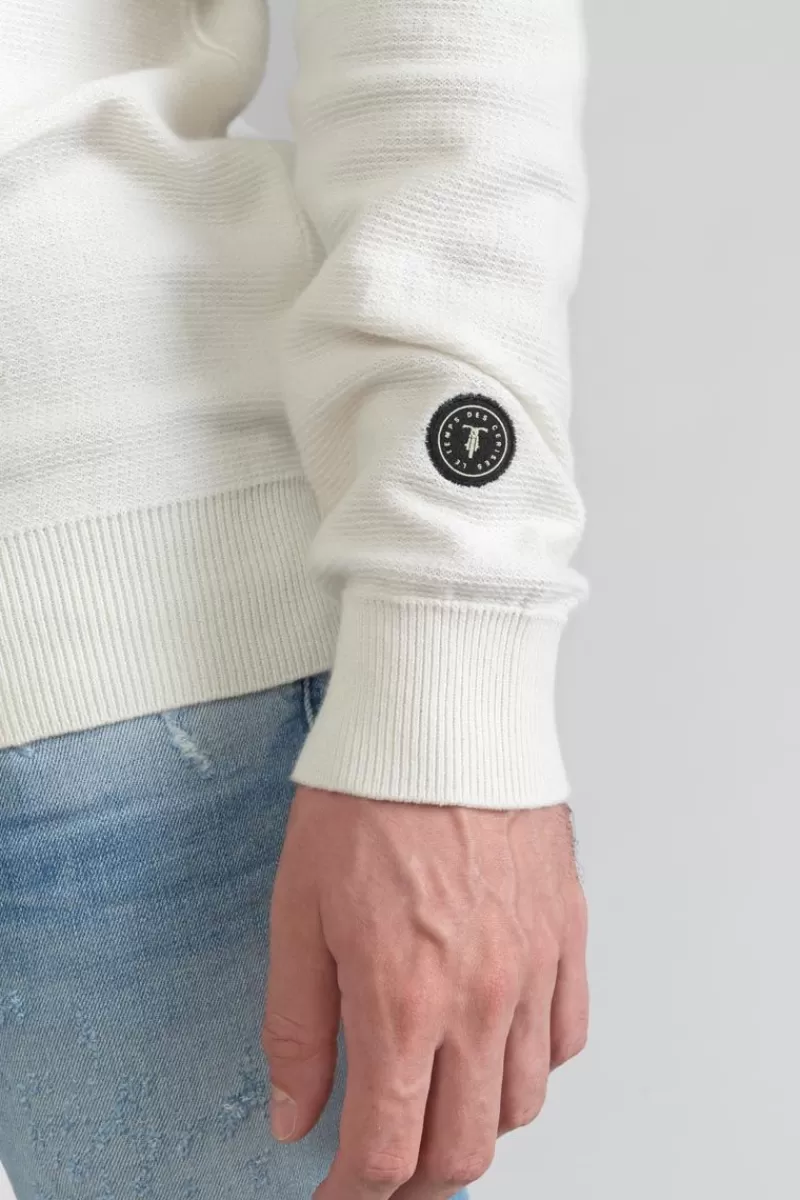 pull_loral_mariniere_5.webp Le Temps des Cerises Pulls & Cardigans-Pull Loral Mariniere Off White