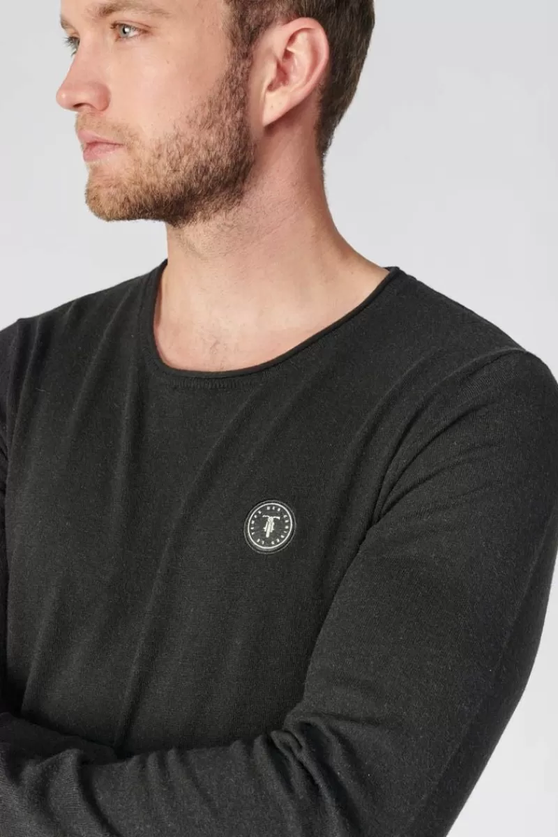 pull_terry_noir_2.webp Le Temps des Cerises Pulls & Cardigans-Pull Terry Noir Black