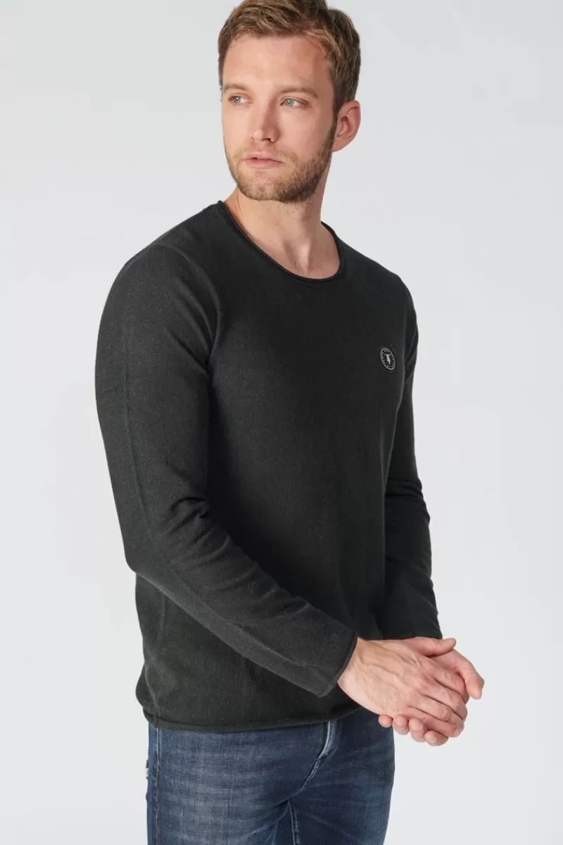pull_terry_noir_3.webp Le Temps des Cerises Pulls & Cardigans-Pull Terry Noir Black