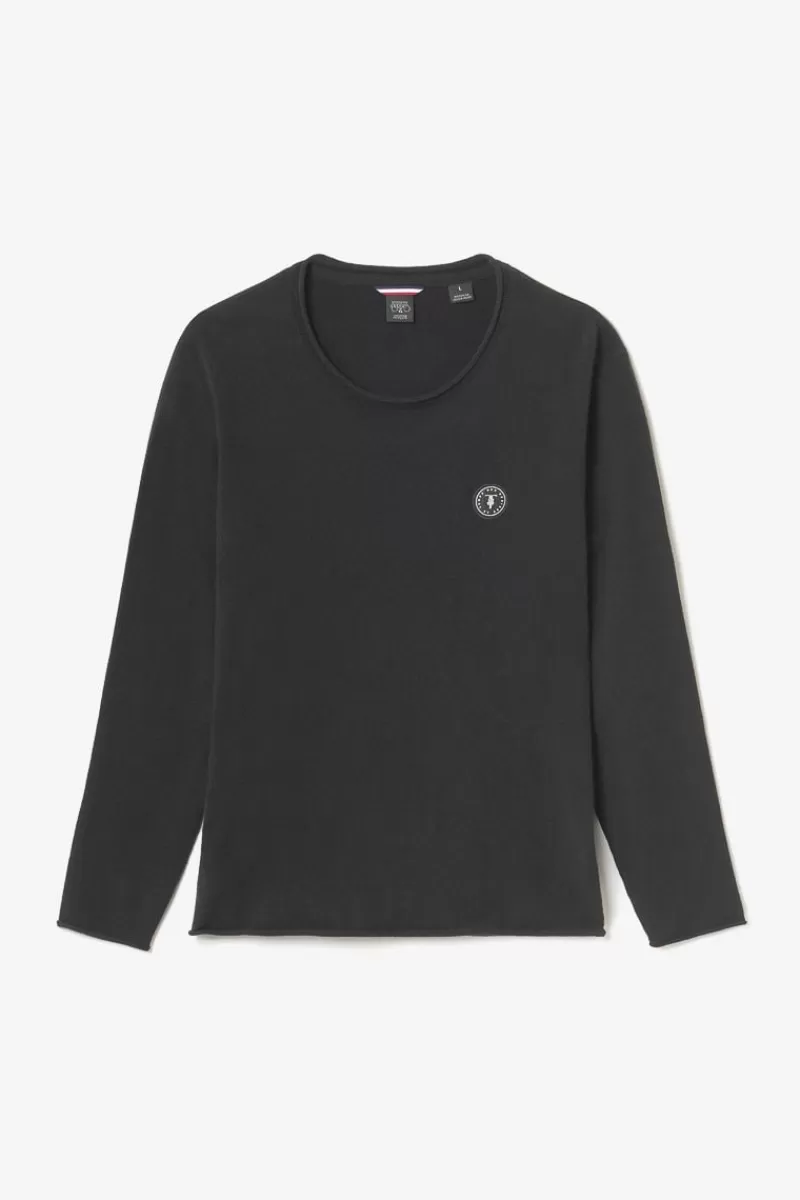 pull_terry_noir_7.webp Le Temps des Cerises Pulls & Cardigans-Pull Terry Noir Black