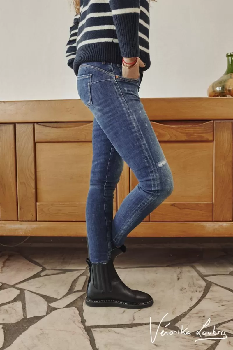 pulp_slim_by_veronika_loubry_jeans_bleu_n_3.webp Le Temps des Cerises Coupe Slim-Pulp Slim By Veronika Loubry Jeans Bleu N°2 Blue