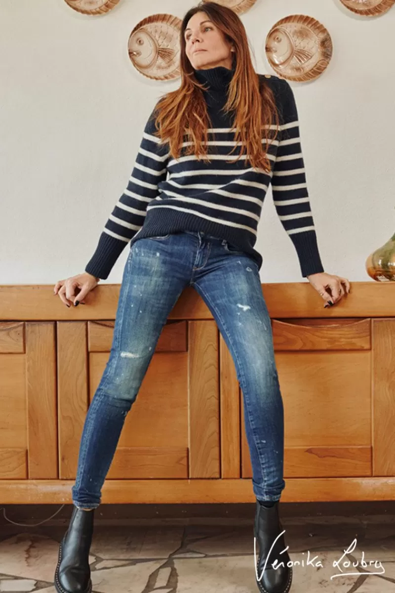 pulp_slim_by_veronika_loubry_jeans_bleu_n_7.webp Le Temps des Cerises Coupe Slim-Pulp Slim By Veronika Loubry Jeans Bleu N°2 Blue