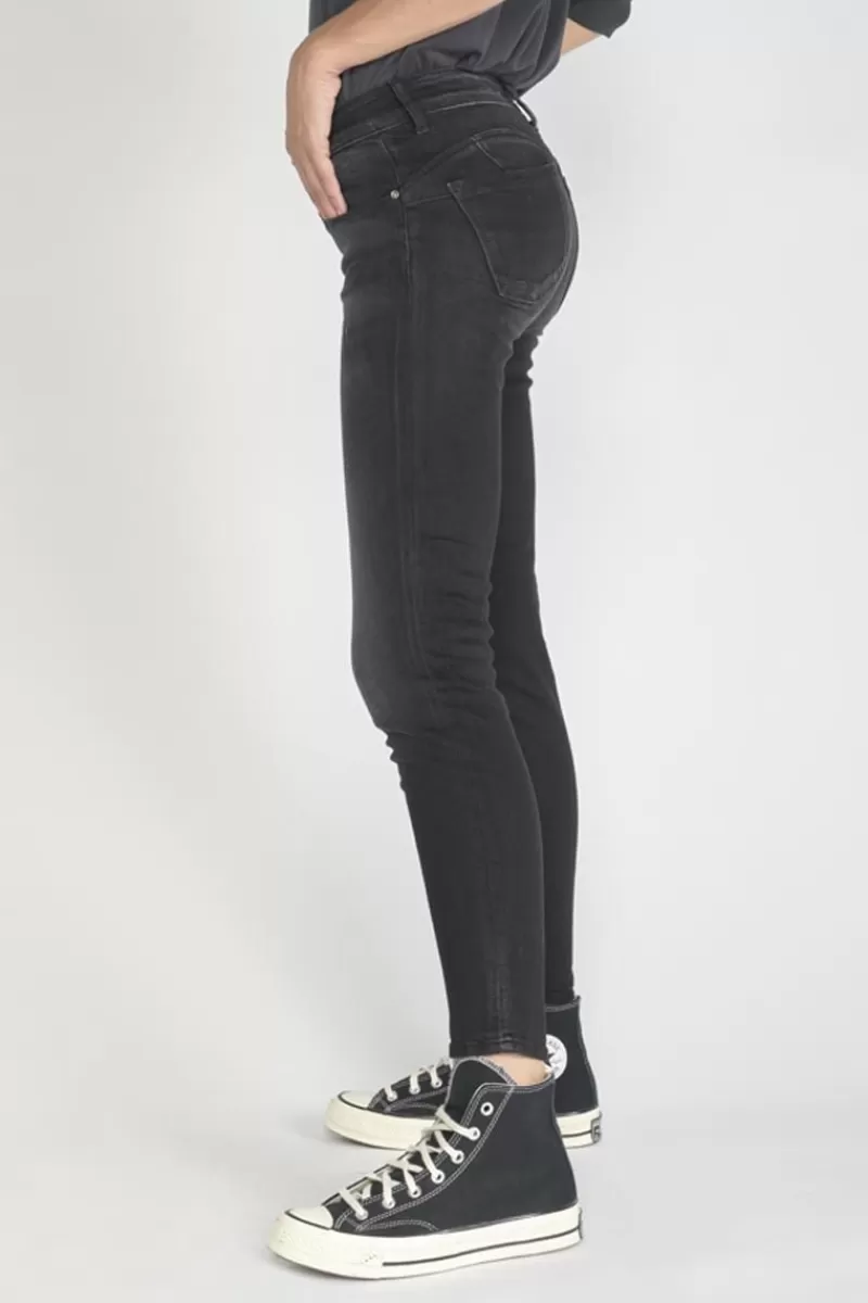 pulp_slim_eme_jeans_noir_n_2.webp Le Temps des Cerises Coupe Slim-Pulp Slim 7/8Eme Jeans Noir N°1 Black / Black
