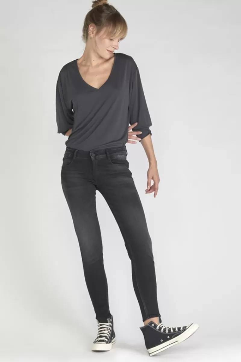 pulp_slim_eme_jeans_noir_n_4.webp Le Temps des Cerises Coupe Slim-Pulp Slim 7/8Eme Jeans Noir N°1 Black / Black