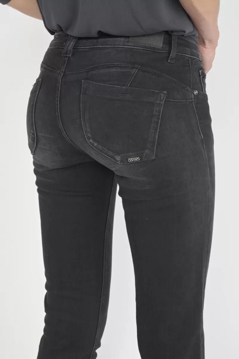 pulp_slim_eme_jeans_noir_n_6.webp Le Temps des Cerises Coupe Slim-Pulp Slim 7/8Eme Jeans Noir N°1 Black / Black