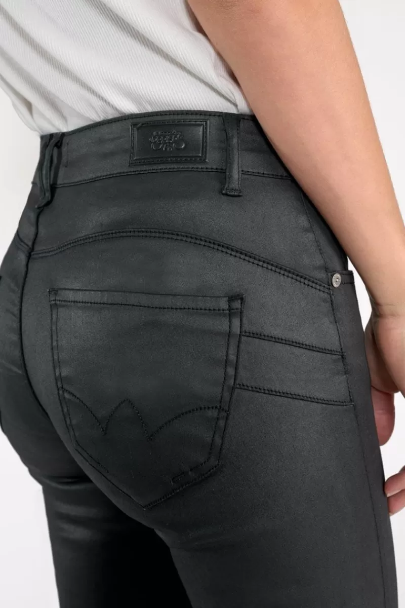 pulp_slim_taille_haute_eme_jeans_enduit_noir_n_2.webp Le Temps des Cerises Coupe Slim-Pulp Slim Taille Haute 7/8Eme Jeans Enduit Noir N°0 Black