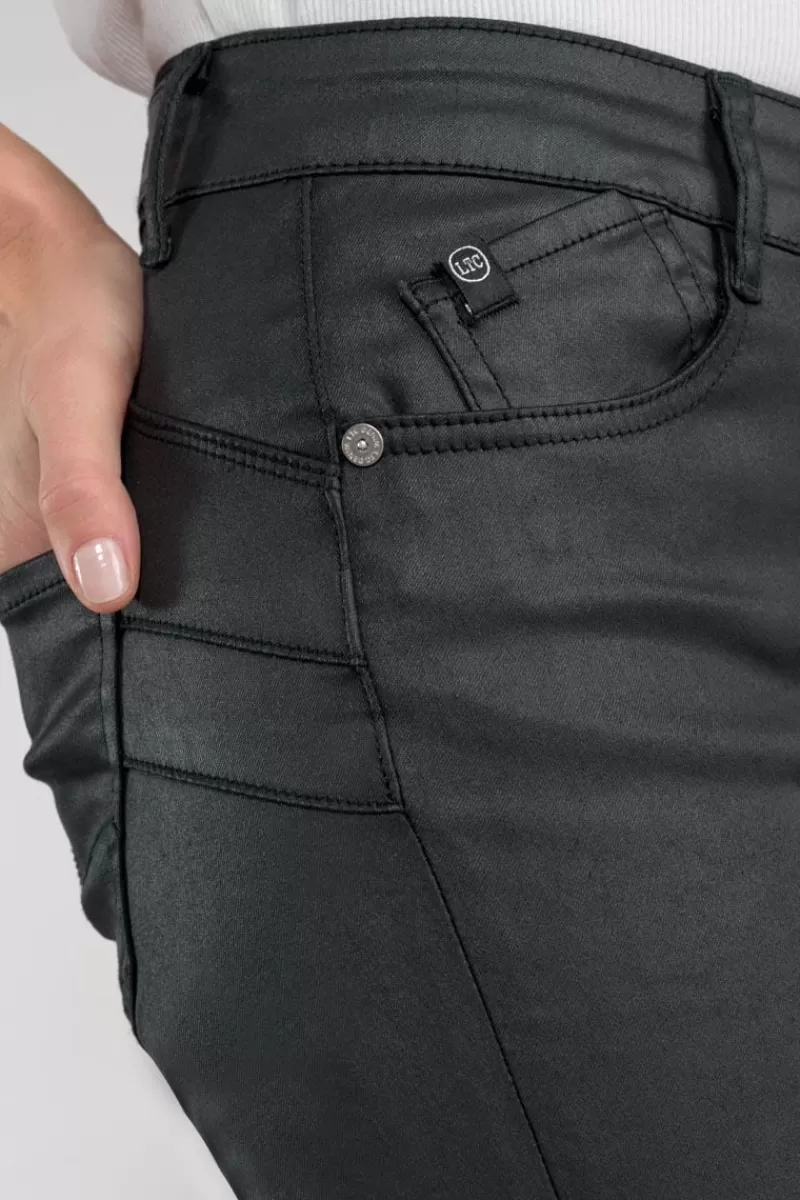 pulp_slim_taille_haute_eme_jeans_enduit_noir_n_3.webp Le Temps des Cerises Coupe Slim-Pulp Slim Taille Haute 7/8Eme Jeans Enduit Noir N°0 Black