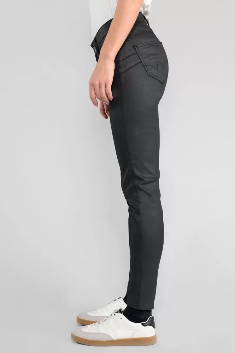 pulp_slim_taille_haute_eme_jeans_enduit_noir_n_4.webp Le Temps des Cerises Coupe Slim-Pulp Slim Taille Haute 7/8Eme Jeans Enduit Noir N°0 Black