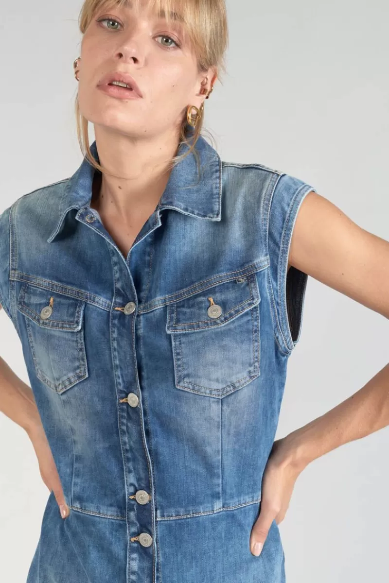 robe_diderot_en_jeans_bleu_2.webp Le Temps des Cerises Robes-Robe Diderot En Jeans Bleu Blue