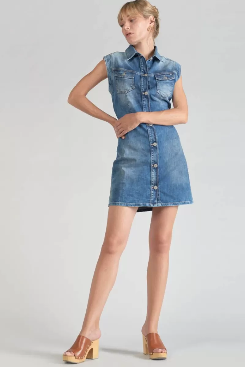 robe_diderot_en_jeans_bleu_5.webp Le Temps des Cerises Robes-Robe Diderot En Jeans Bleu Blue