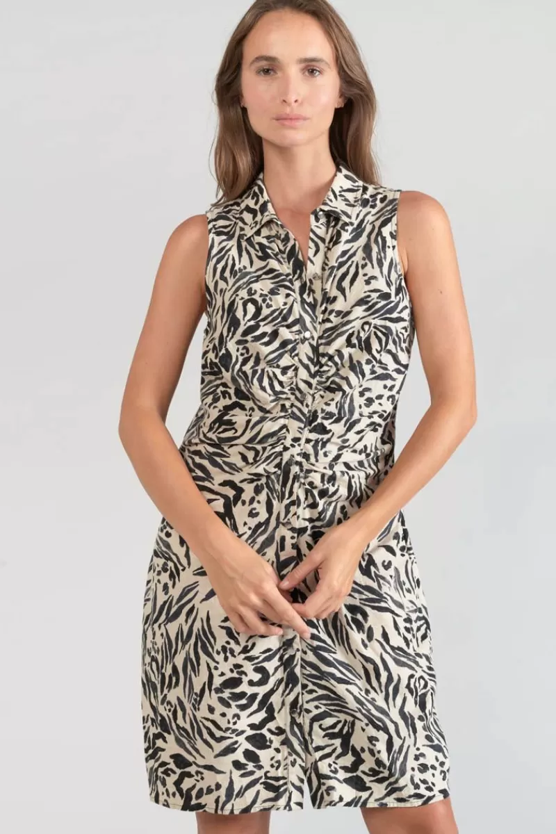 robe_en_lin_melange_muna_a_motif_animalier_5.webp Le Temps des Cerises Robes-Robe En Lin Melange Muna A Motif Animalier Zebra