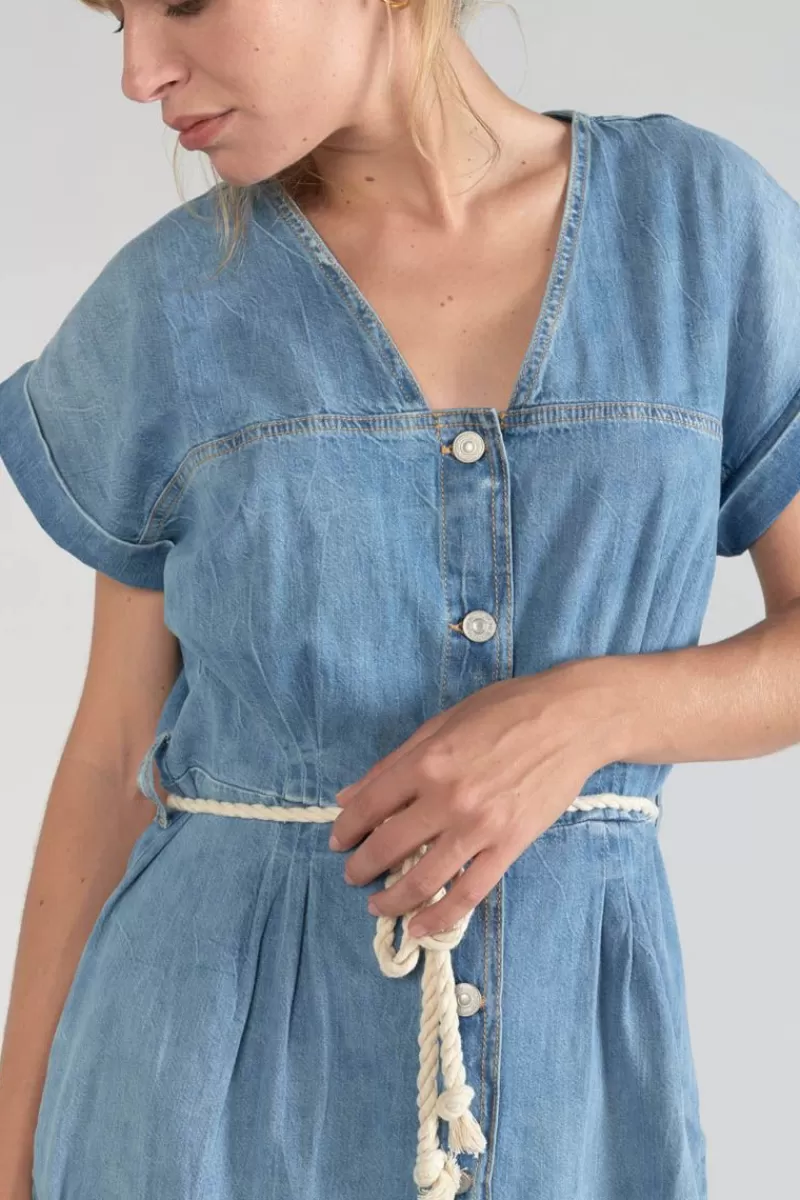 robe_eourres_en_jeans_bleu_2.webp Le Temps des Cerises Robes-Robe Eourres En Jeans Bleu Blue