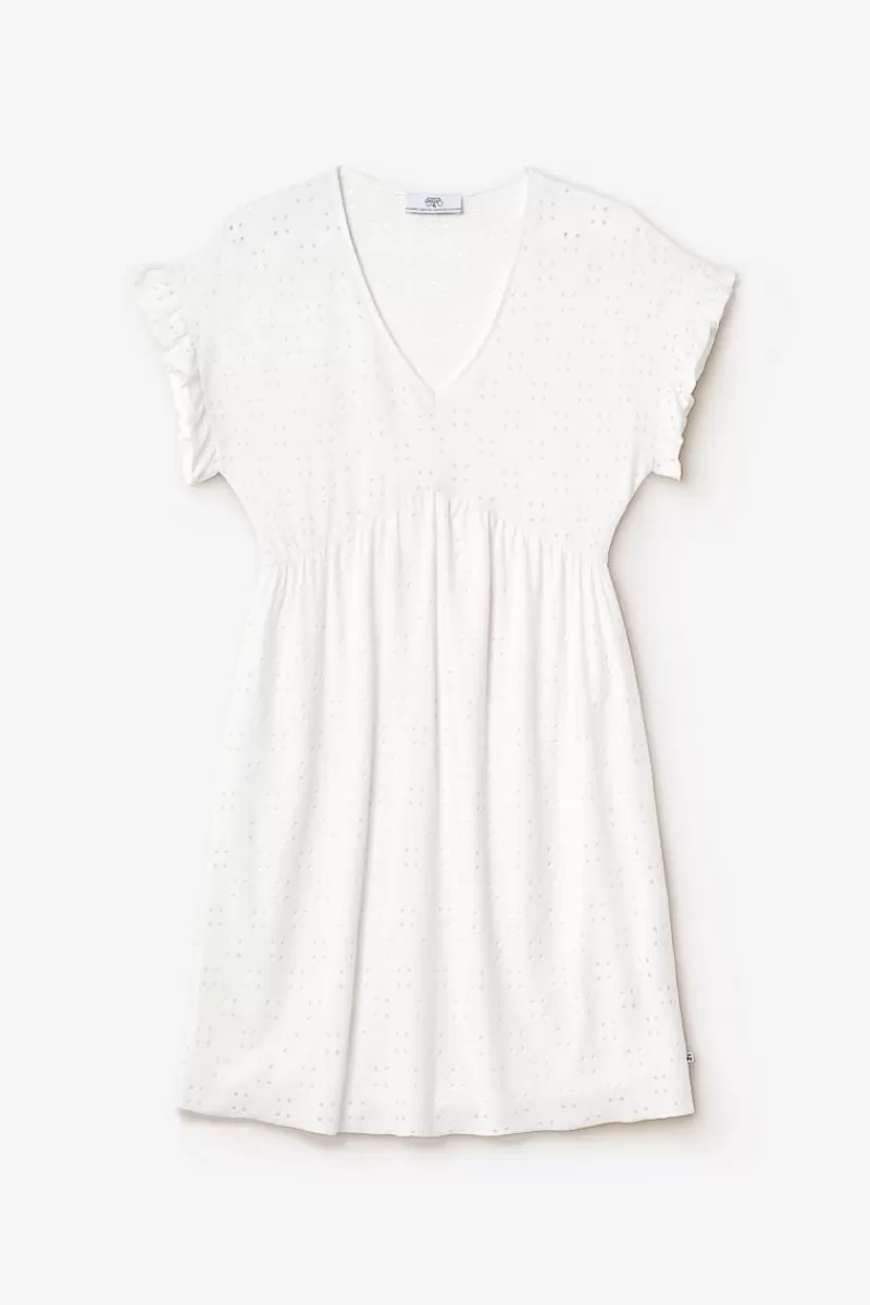 robe_lia_ajouree_blanche_5.webp Le Temps des Cerises Robes-Robe Lia Ajouree Blanche White