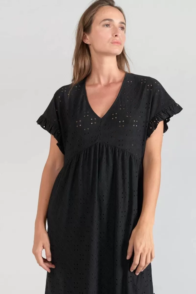 robe_lia_ajouree_noire_4.webp Le Temps des Cerises Robes-Robe Lia Ajouree Noire Black