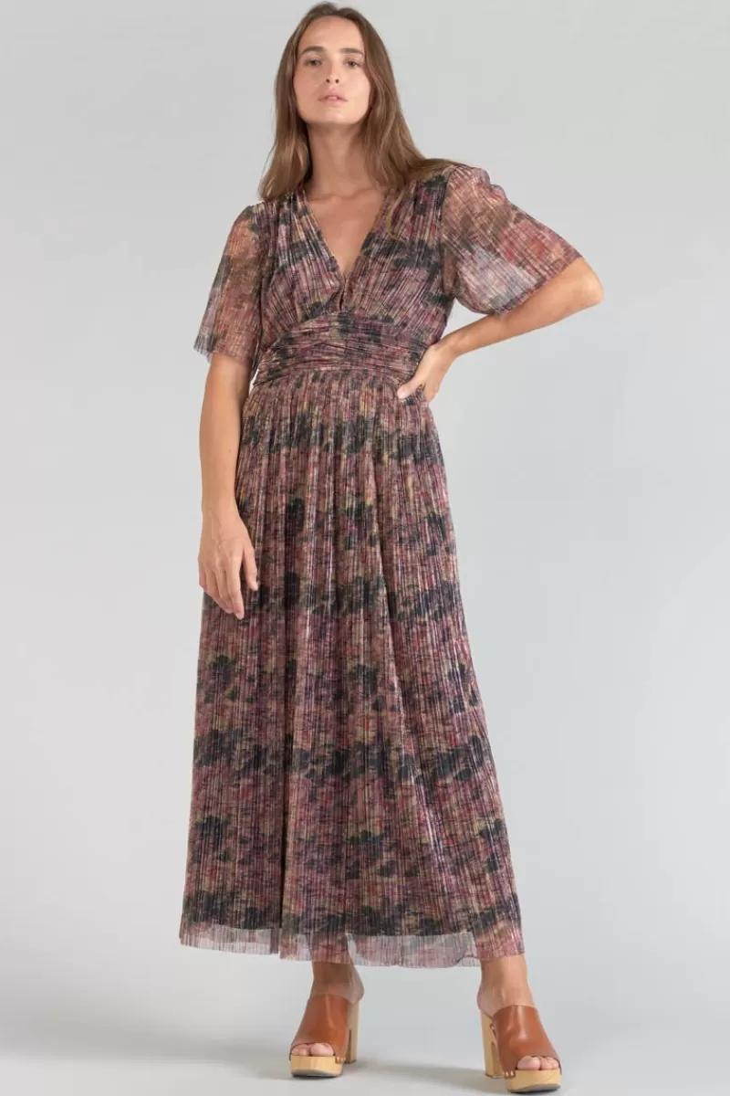 robe_longue_amiel_imprimee_irisee_4.webp Le Temps des Cerises Robes-Robe Longue Amiel Imprimee Irisee Dhalia