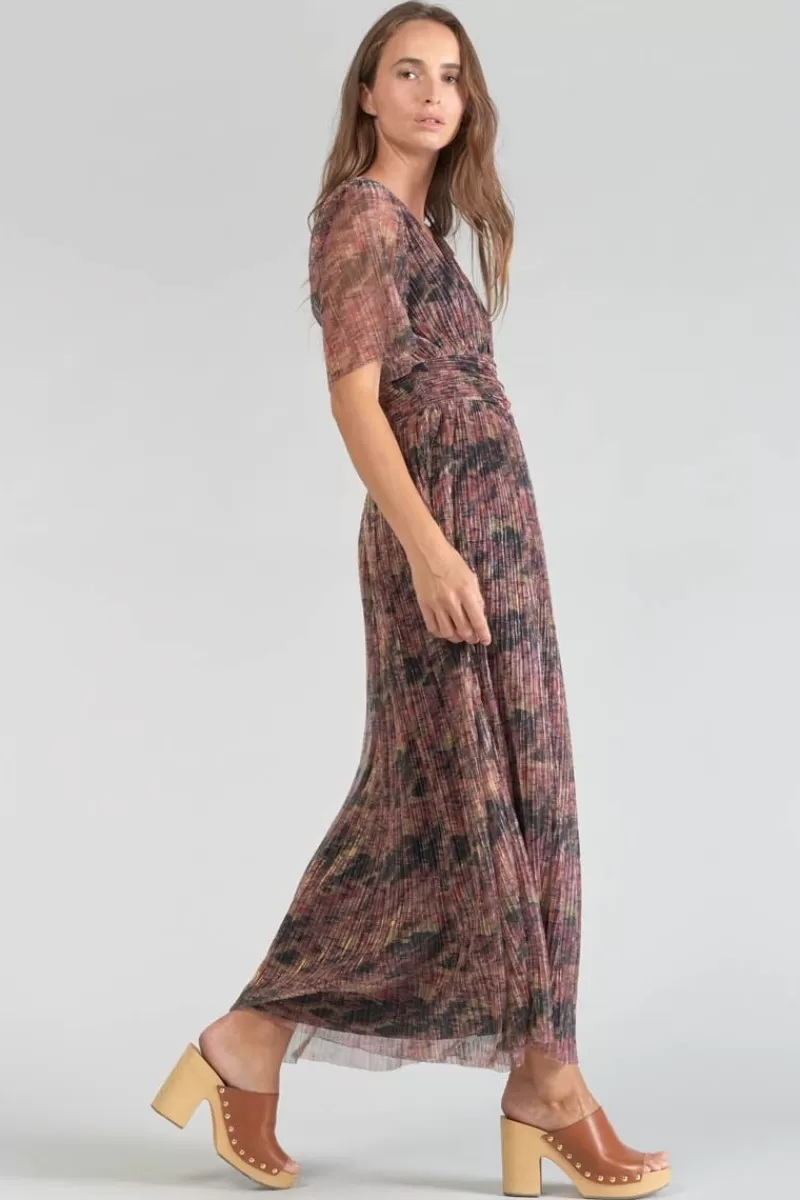 robe_longue_amiel_imprimee_irisee_5.webp Le Temps des Cerises Robes-Robe Longue Amiel Imprimee Irisee Dhalia