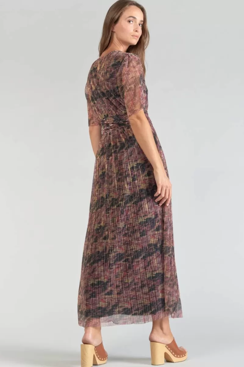 robe_longue_amiel_imprimee_irisee_6.webp Le Temps des Cerises Robes-Robe Longue Amiel Imprimee Irisee Dhalia