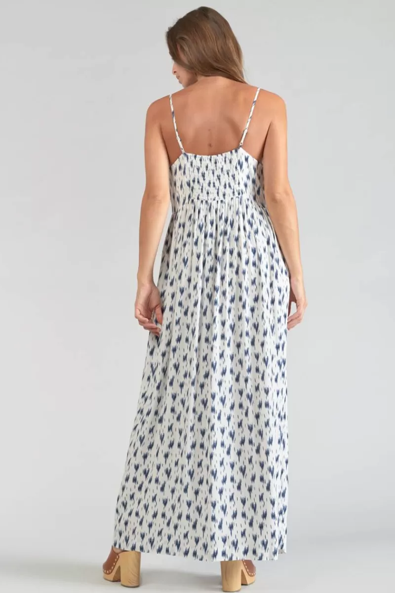 Le Temps des Cerises Robes-Robe Longue Evita Tie And Dye Bleu Midnight