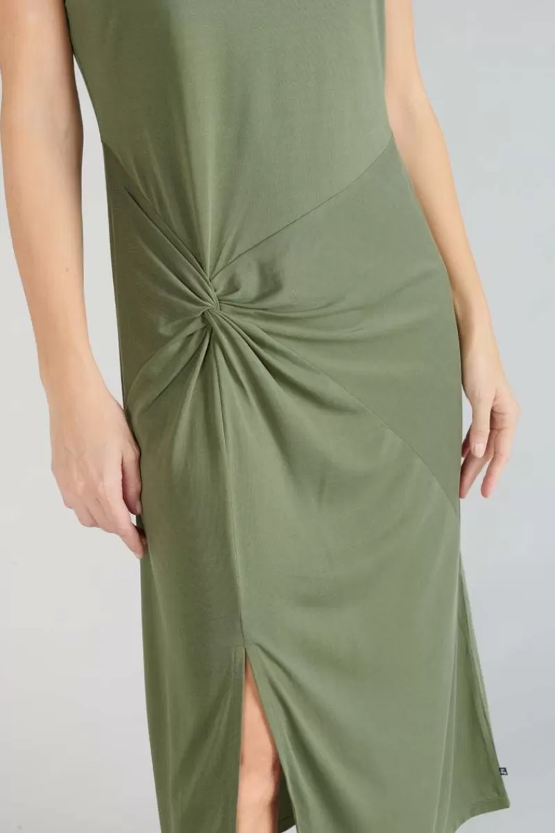 robe_longue_gana_kaki_2.webp Le Temps des Cerises Robes-Robe Longue Gana Kaki Lizard