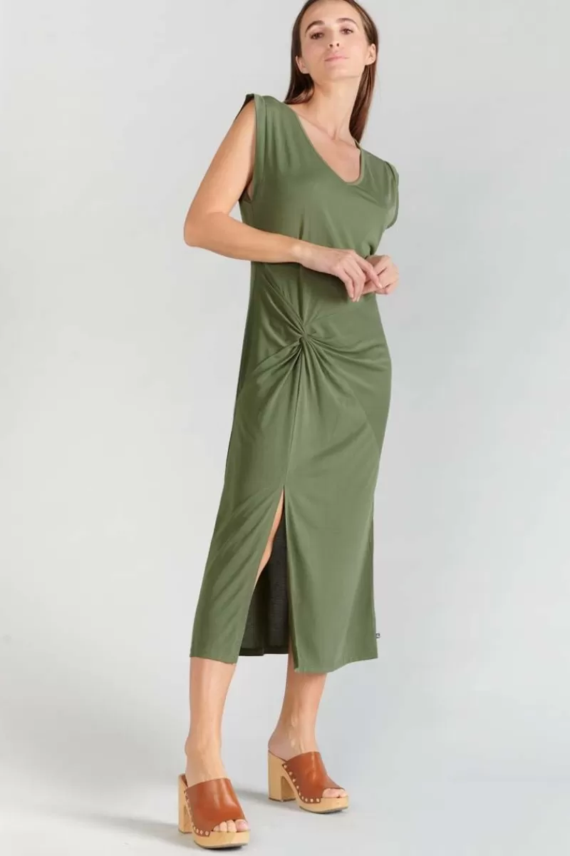 robe_longue_gana_kaki_5.webp Le Temps des Cerises Robes-Robe Longue Gana Kaki Lizard