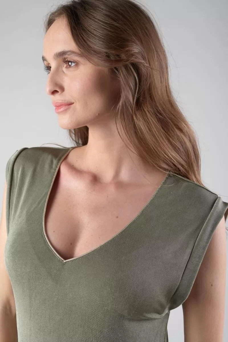 robe_longue_nata_kaki_2.webp Le Temps des Cerises Robes-Robe Longue Nata Kaki Lizard