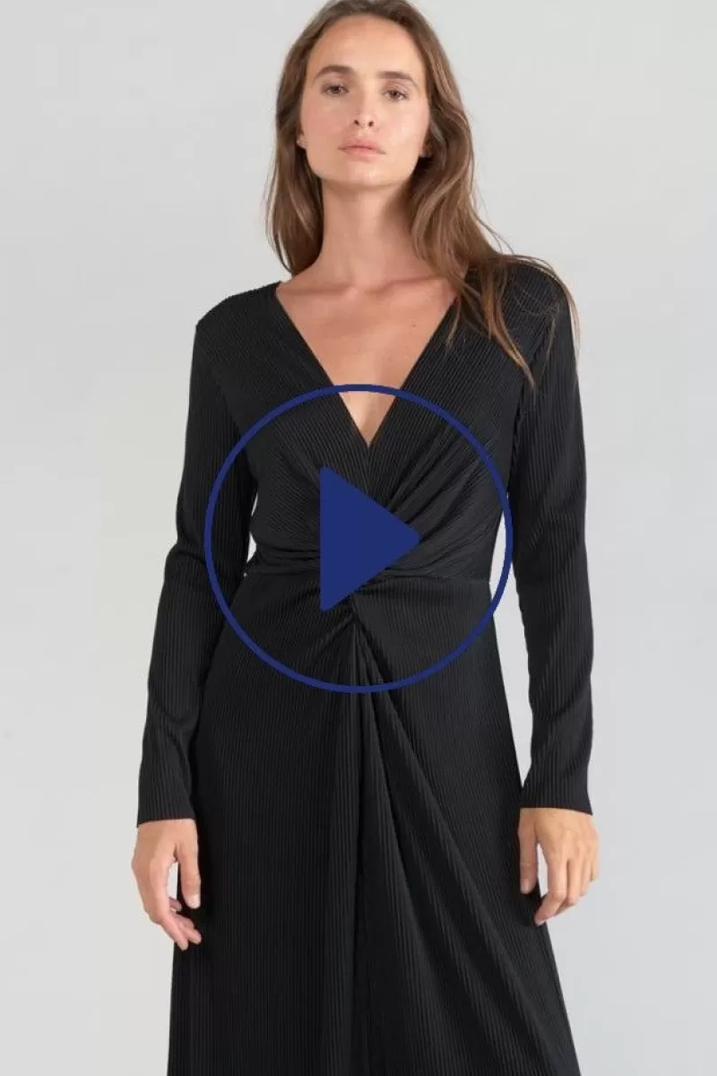 Le Temps des Cerises Robes-Robe Longue Yama Noire Black