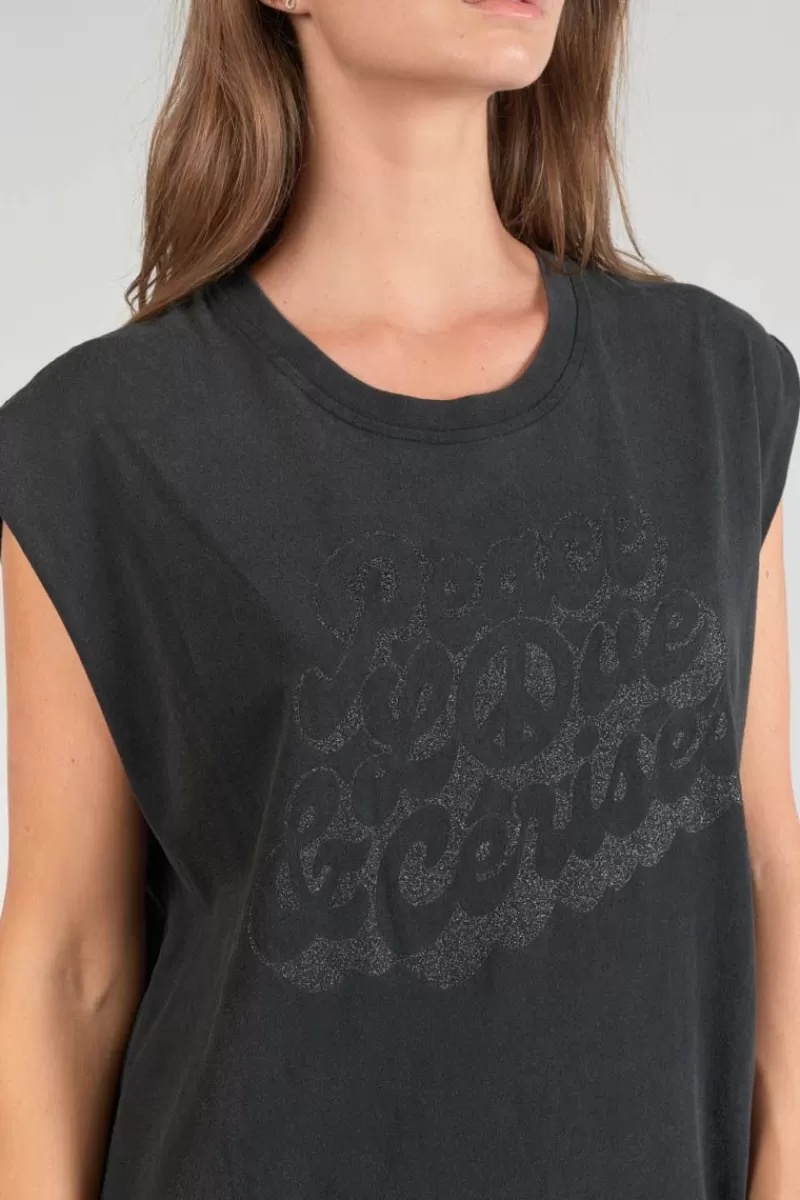 robe_tshirt_longue_poppy_noire_2.webp Le Temps des Cerises Robes-Robe T-Shirt Longue Poppy Noire Black